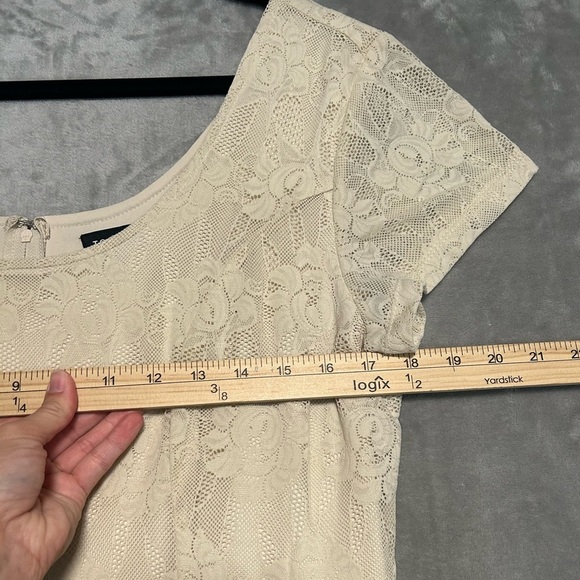 Torrid Lace Cap Sleeve Mini Dress Women’s 16 Beige - Picture 6 of 8